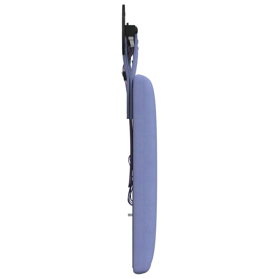 Tête de lit suspendue Avec lumière LED Bleu denim Tissu - 7