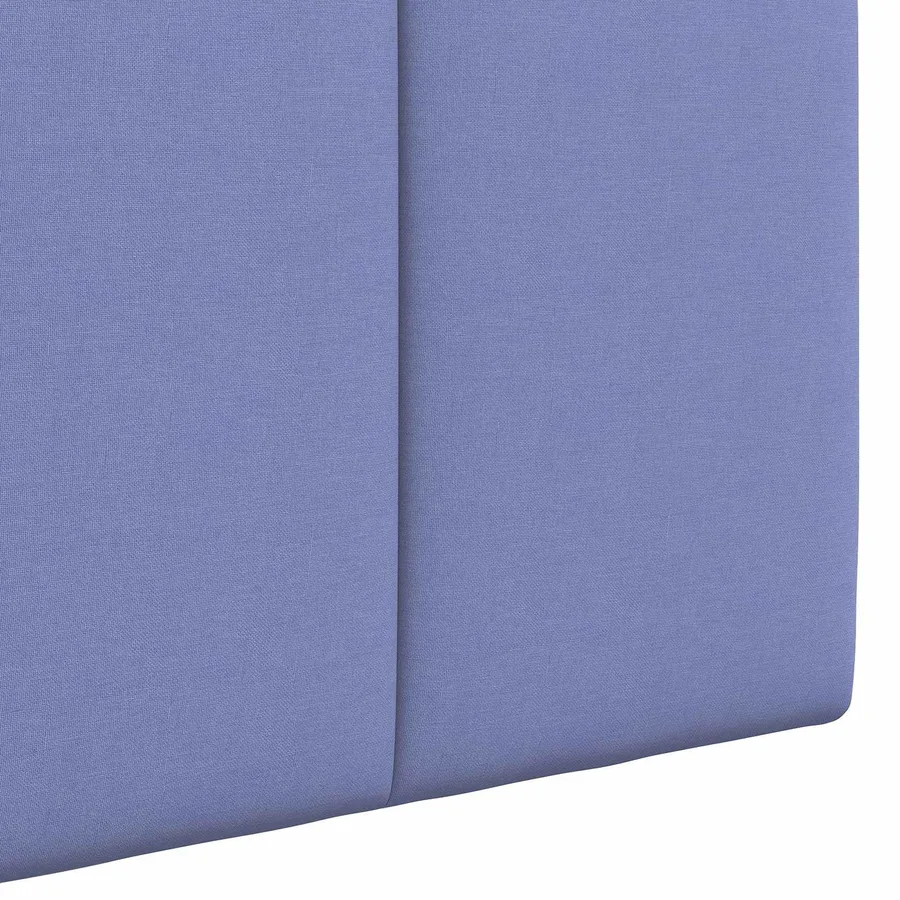 Tête de lit suspendue Avec lumière LED Bleu denim Tissu - 9