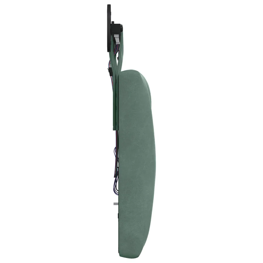 Tête de lit suspendue Avec lumière LED Vert Mer Velours - 7