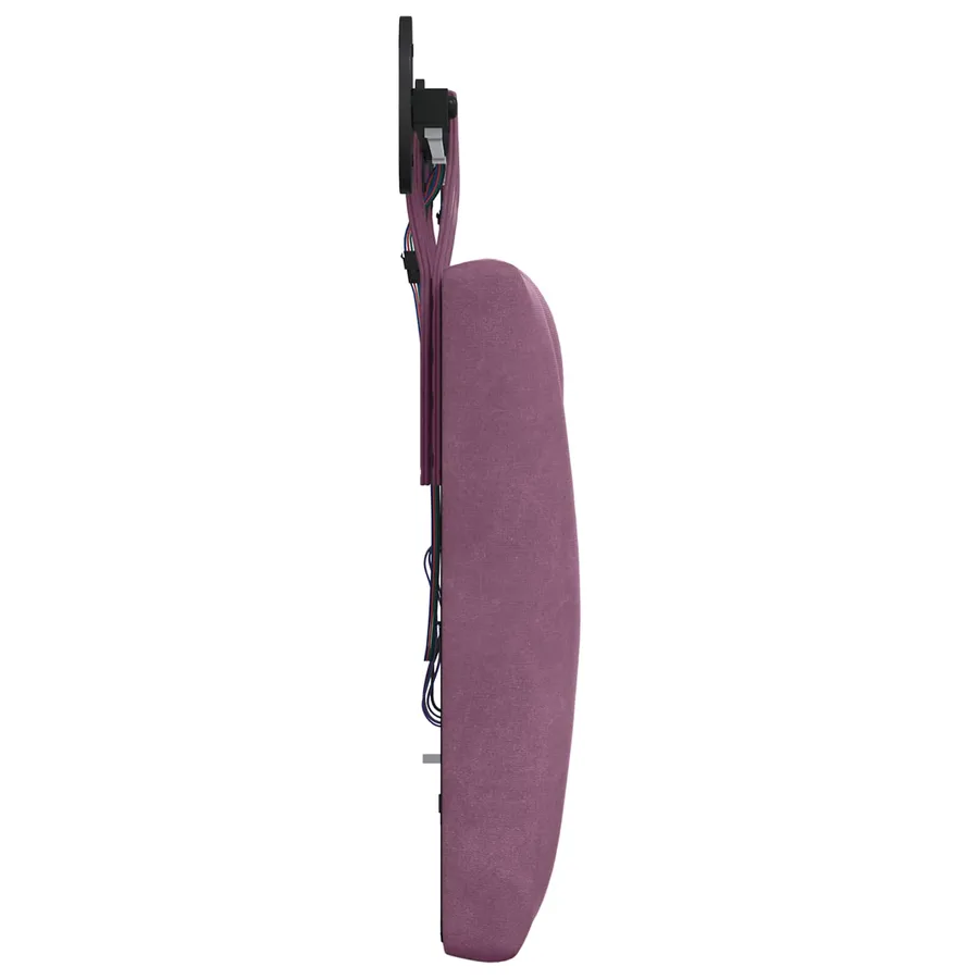 Tête de lit suspendue Avec lumière LED Pourpre Velours - 7