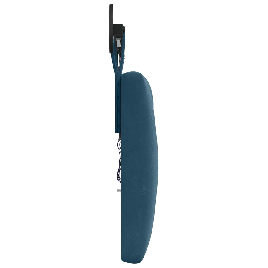 Tête de lit suspendue Avec lumière LED Bleu Velours - 7