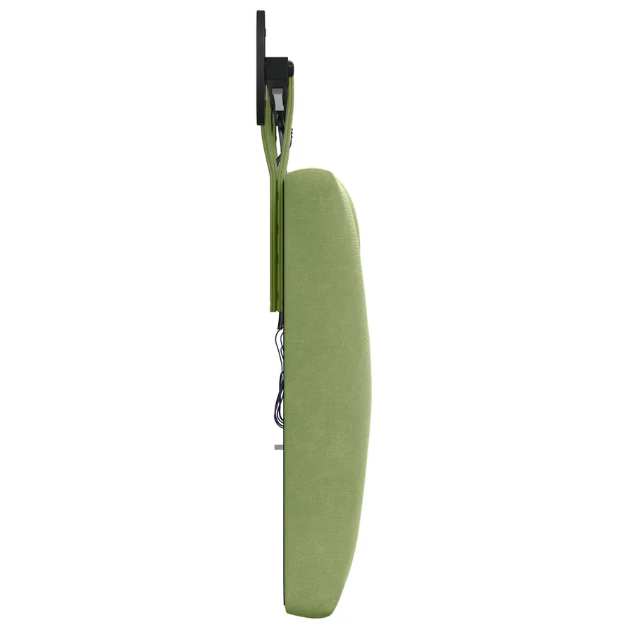 Tête de lit suspendue Avec lumière LED Vert clair Velours - 7