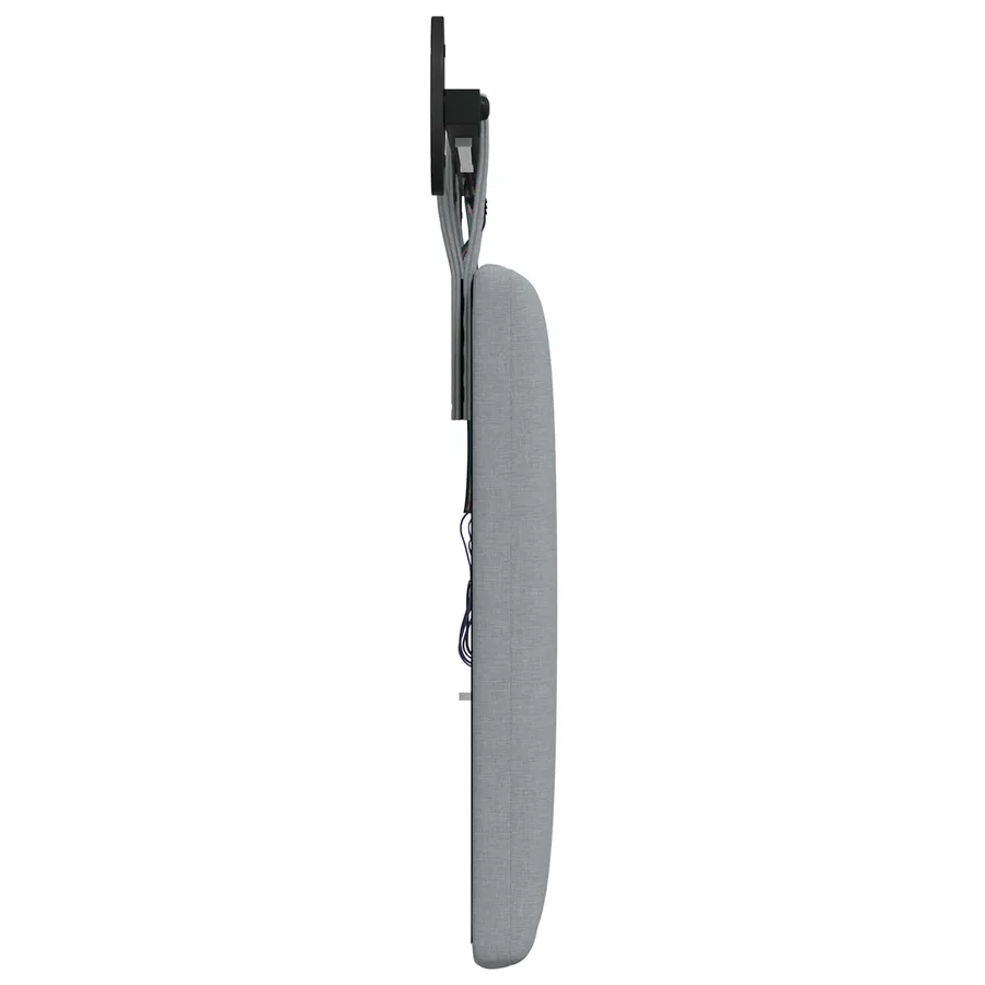 Tête de lit suspendue Avec lumière LED Gris clair Tissu - 7