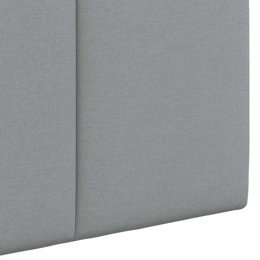 Tête de lit suspendue Avec lumière LED Gris clair Tissu - 9