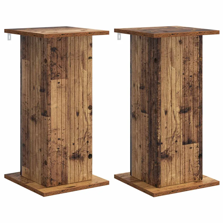 Support de Plante 2 pcs Bois ancien 30,5 x 30 x 60,5 cm - 2