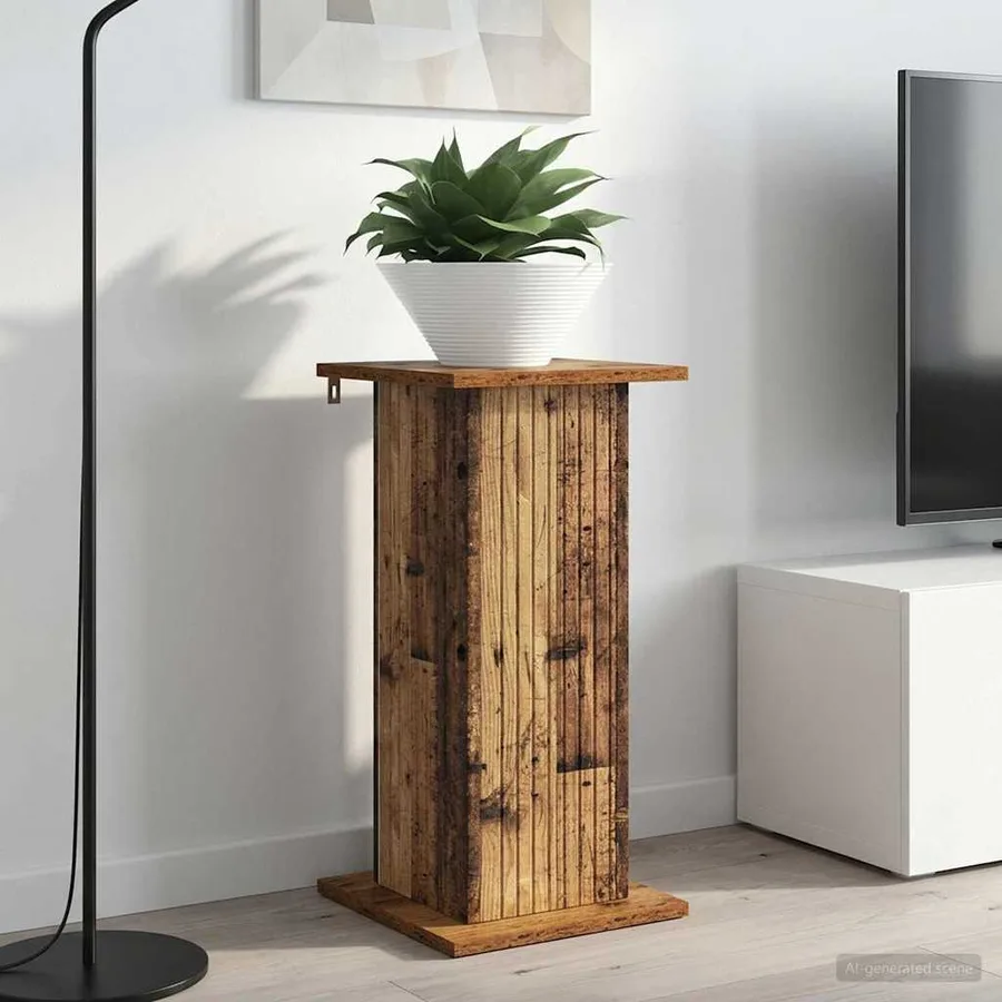 Support de Plante 2 pcs Bois ancien 30,5 x 30 x 60,5 cm - 4