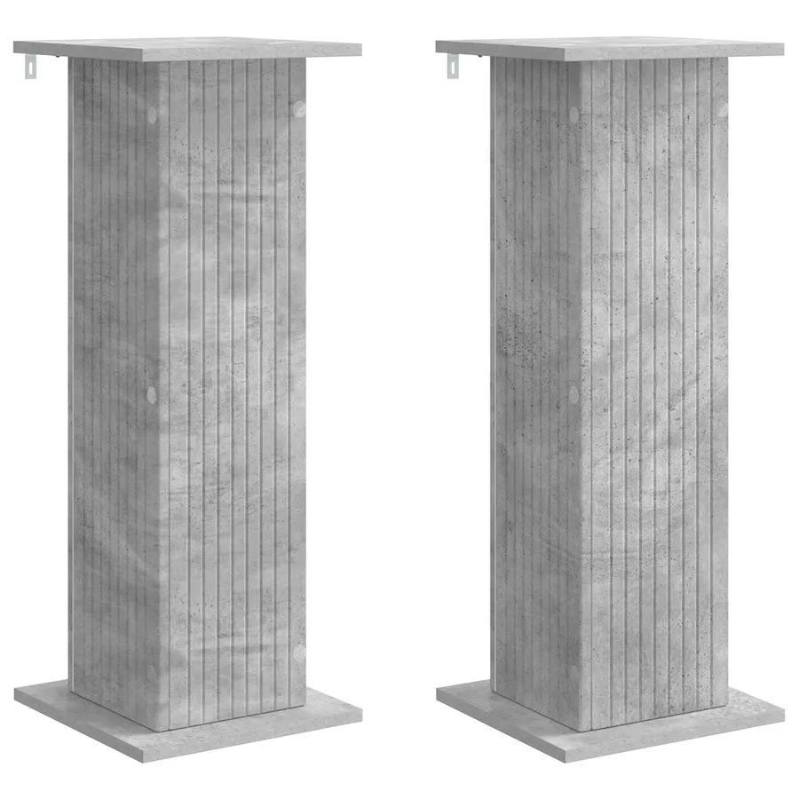 Support de Plante 2 pcs Gris béton 30,5 x 30 x 80,5 cm - 2