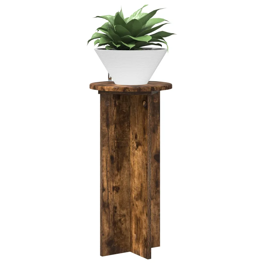 Support de Plante 2 pcs Chêne fumé 29,5 x 29,5 x 60 cm - 3