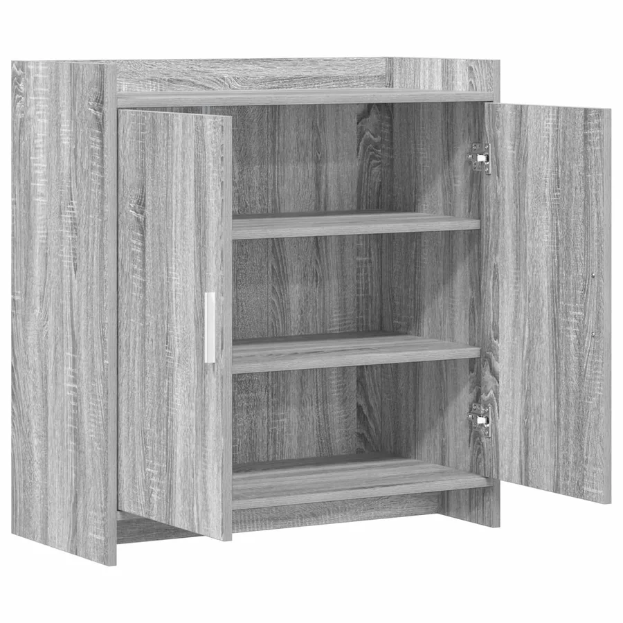 Buffet Sonoma gris 72 x 36 x 80 cm Bois d'ingénierie - 4