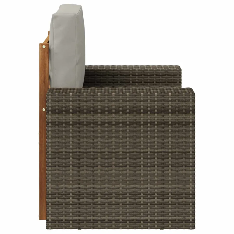 Sofa de milieu extérieur Bois d'Acacia Massif Naturel - 4