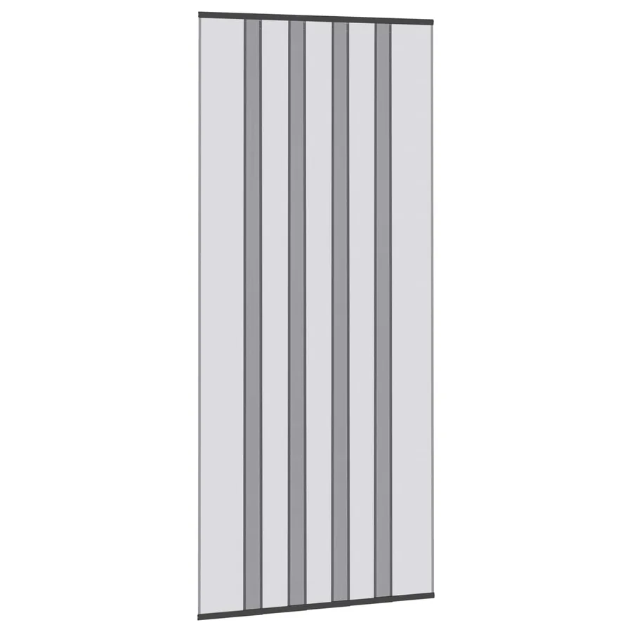 Écran de porte insectes avec rideau en maille Noir 110 x 240 cm - 2