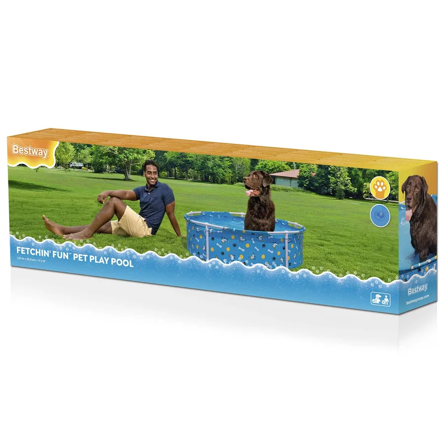 Bestway Piscine de jeu pour animaux de compagnie hors sol Bleu - 5
