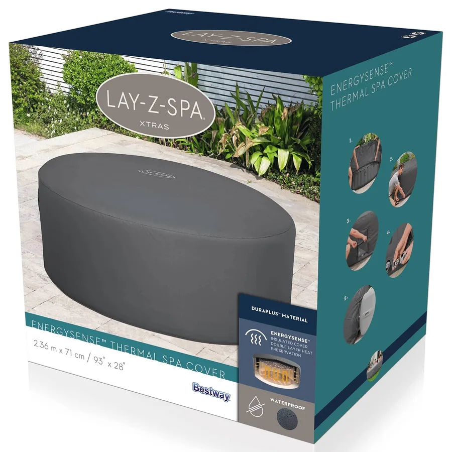 Bestway Housse Gris Ø236 x 71 cm PVC et POM - 7