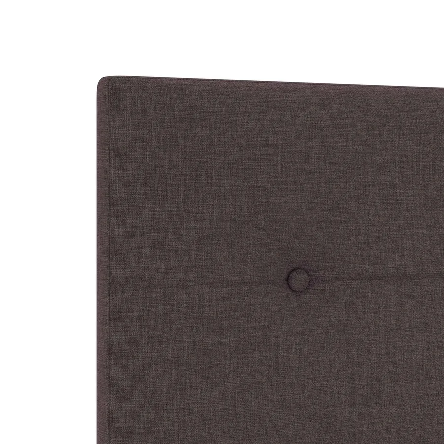 Lit ottoman avec matelas Marron foncé 90 x 190 cm Tissu - 9