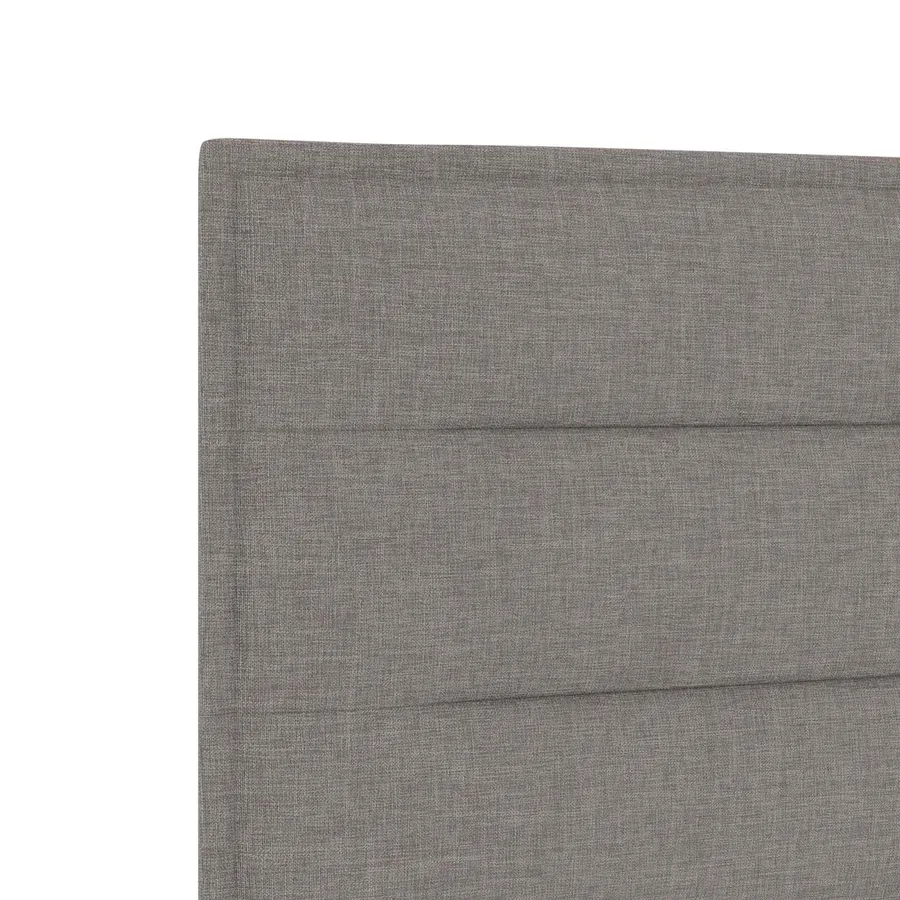 Lit boxspring avec matelas Taupe 140 x 190 cm Tissu - 8