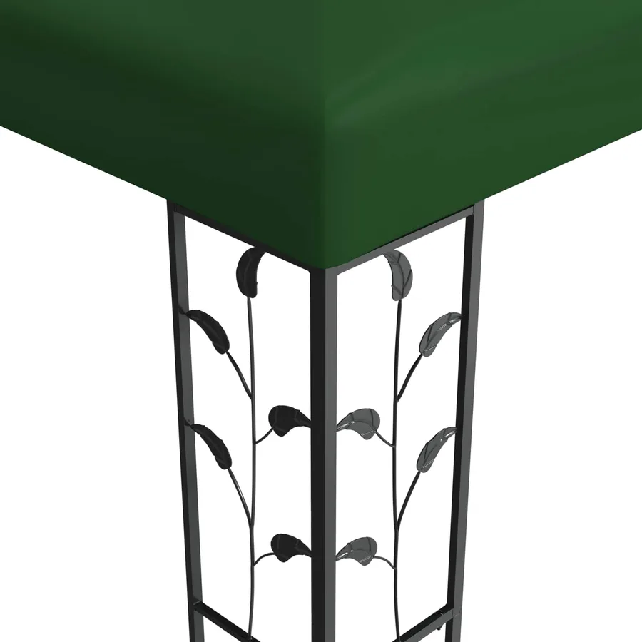 Pavillon 3,97 x 2,96 x 2,68 m Vert Polyester et Acier - 4