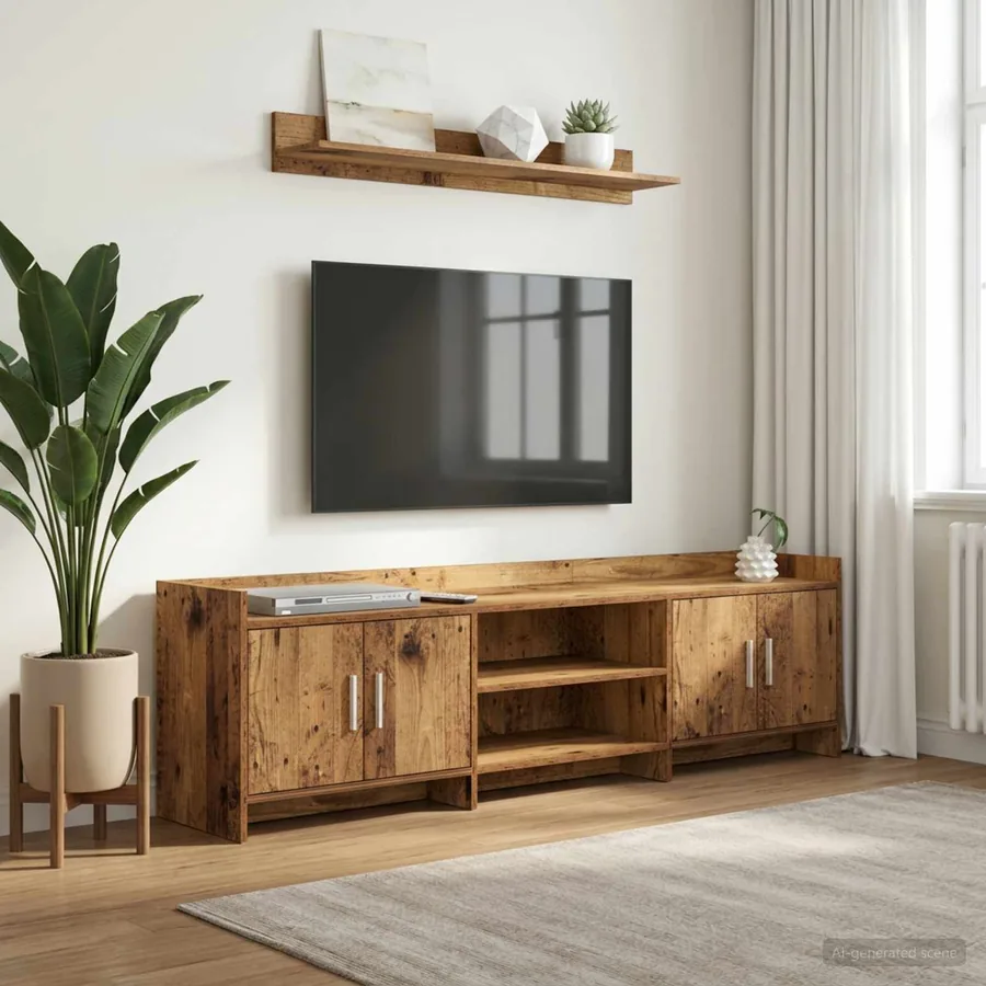 Meuble TV 168 x 33 x 47 cm Bois ancien Bois d'ingénierie