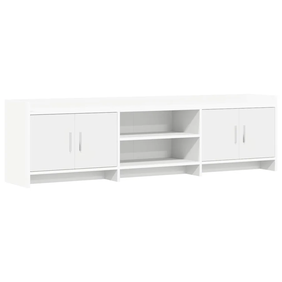 Meuble TV 168 x 33 x 47 cm Blanc Bois d'ingénierie - 2