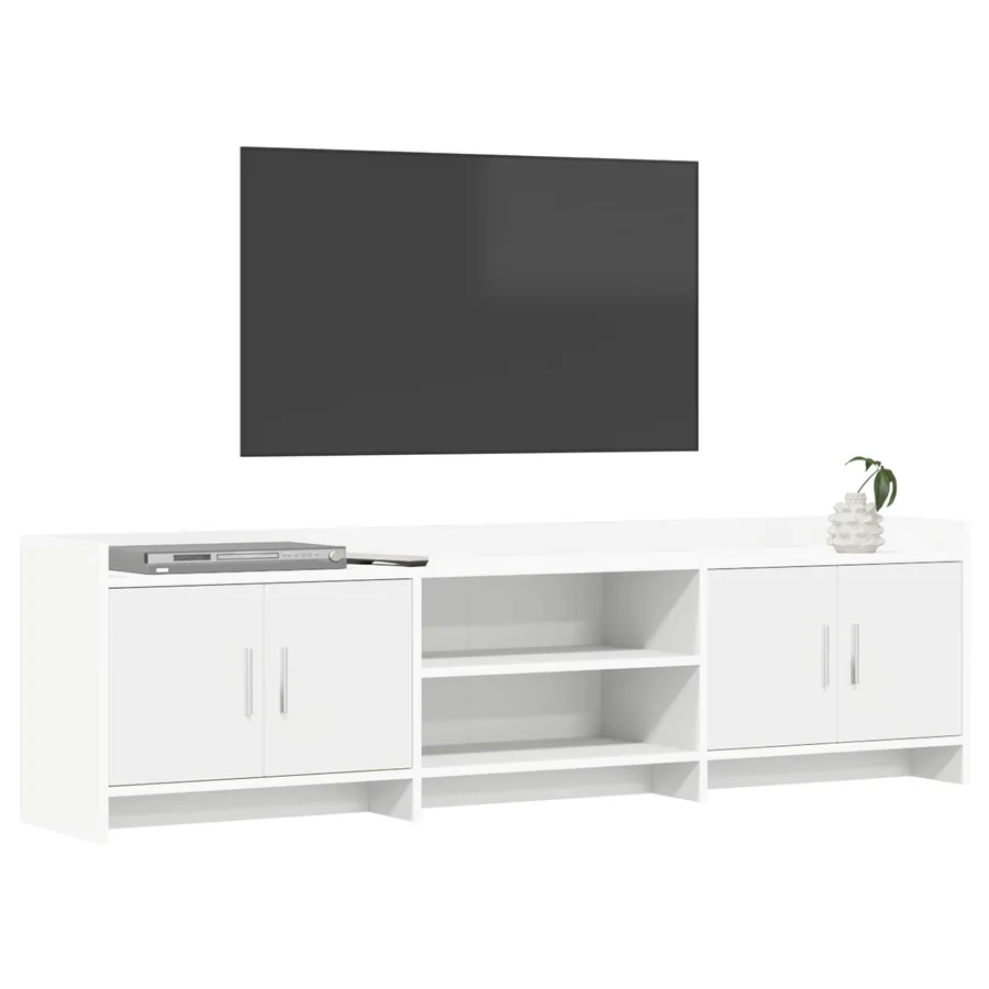Meuble TV 168 x 33 x 47 cm Blanc Bois d'ingénierie - 3