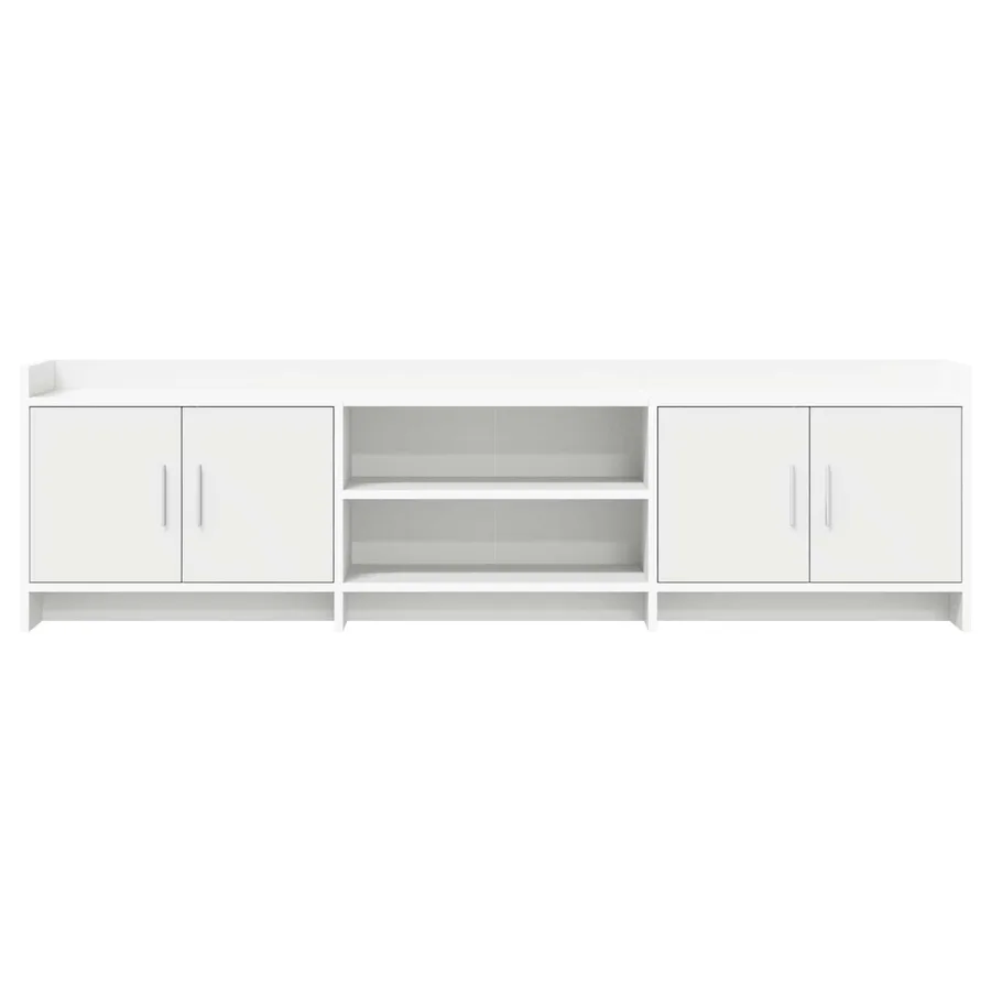 Meuble TV 168 x 33 x 47 cm Blanc Bois d'ingénierie - 5