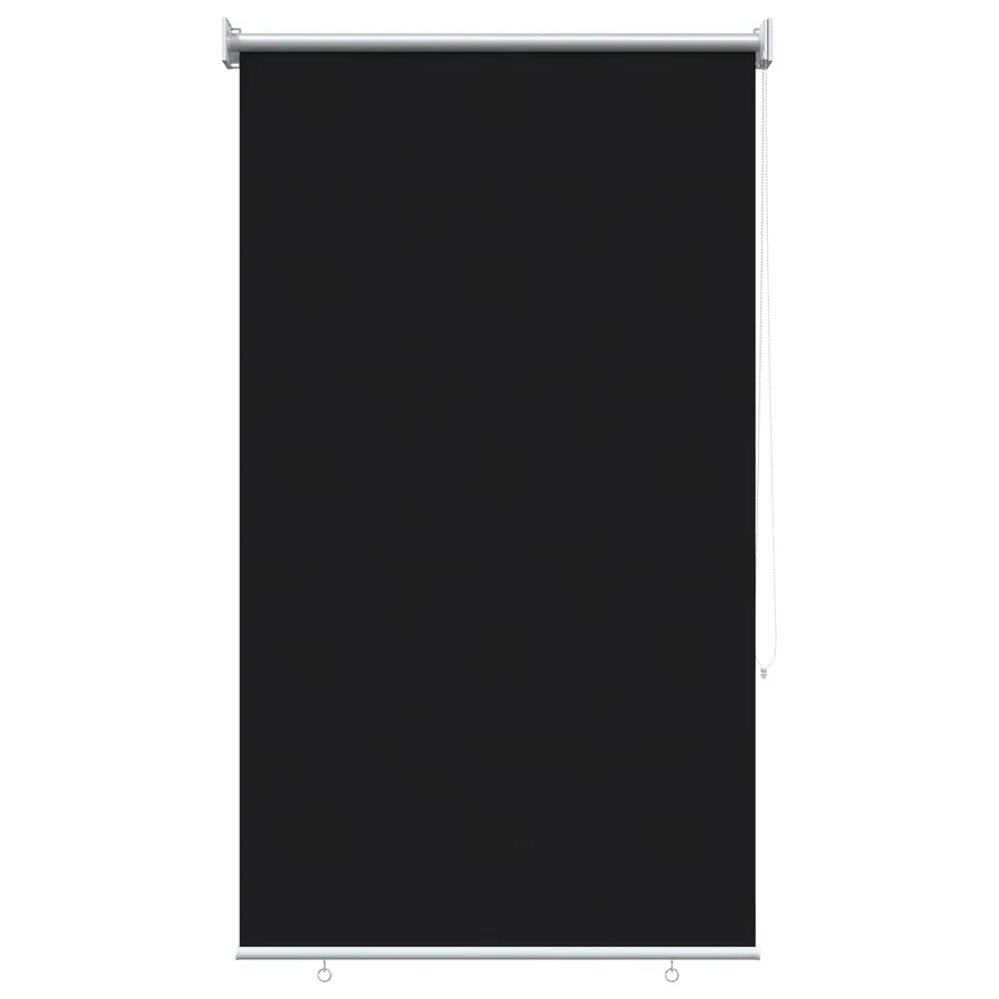 Store roulant extérieur protection UV Noir 85 x 140 cm (L x H) - 2