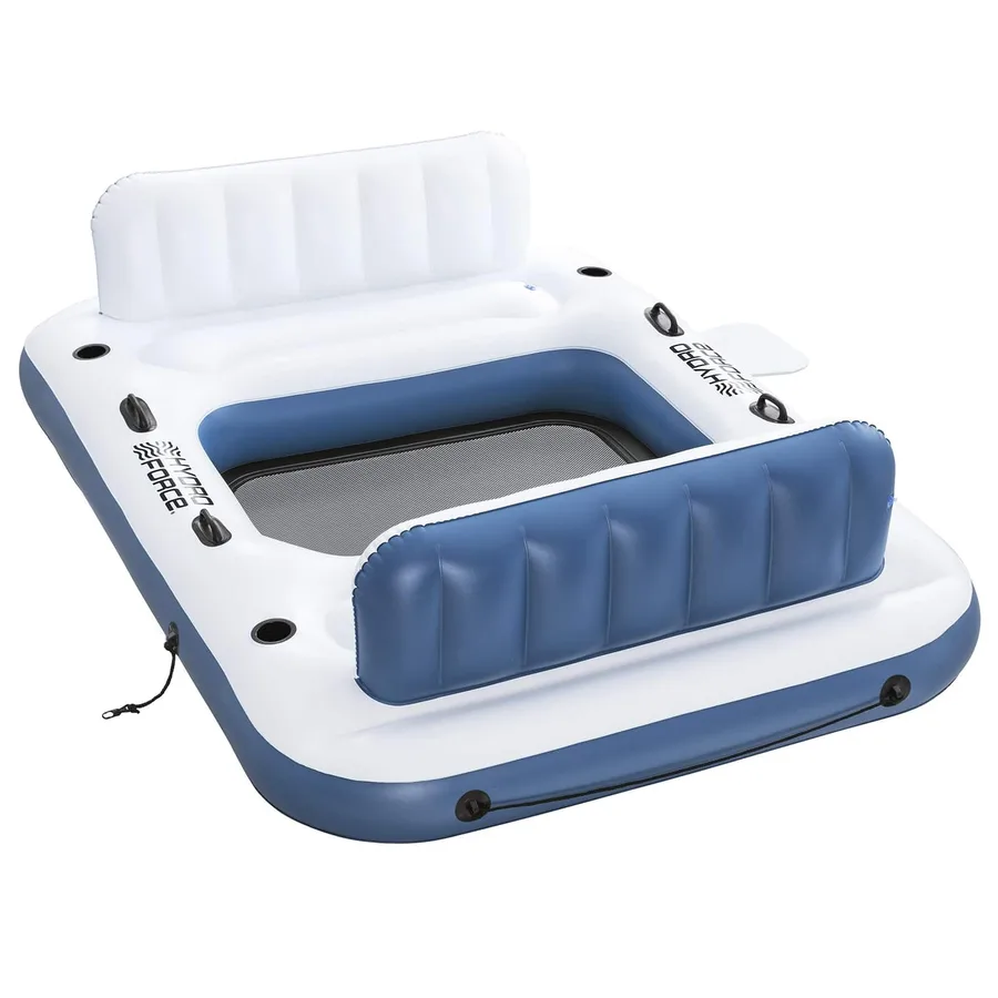 Bestway Île flottante Hydro-Force 2 pcs Blanc et bleu PVC - 13