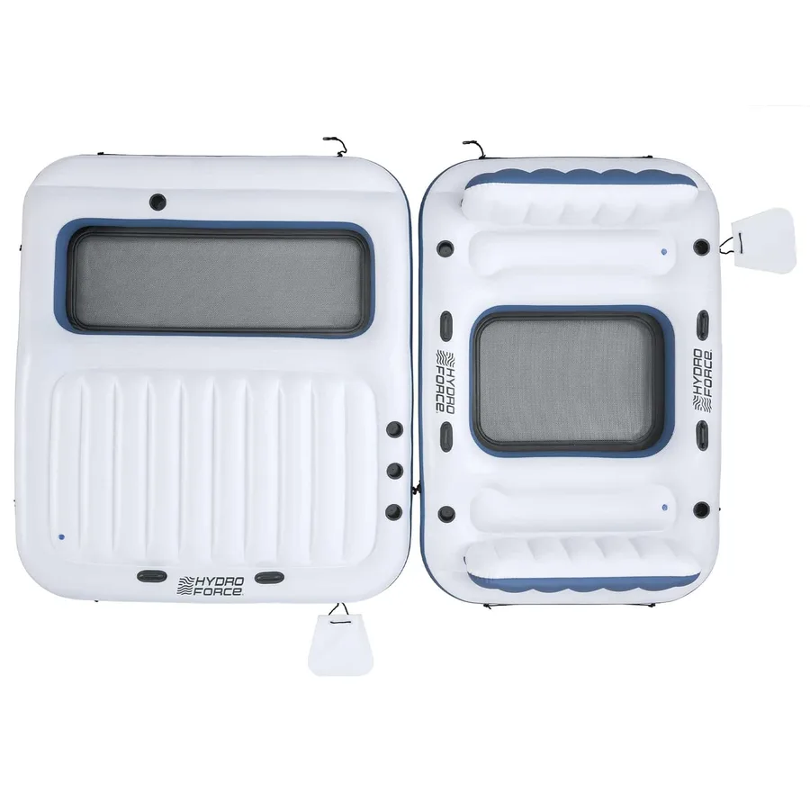 Bestway Île flottante Hydro-Force 2 pcs Blanc et bleu PVC - 16