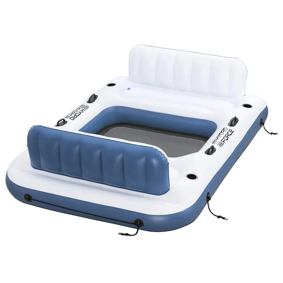 Bestway Île flottante Hydro-Force 2 pcs Blanc et bleu PVC - 6