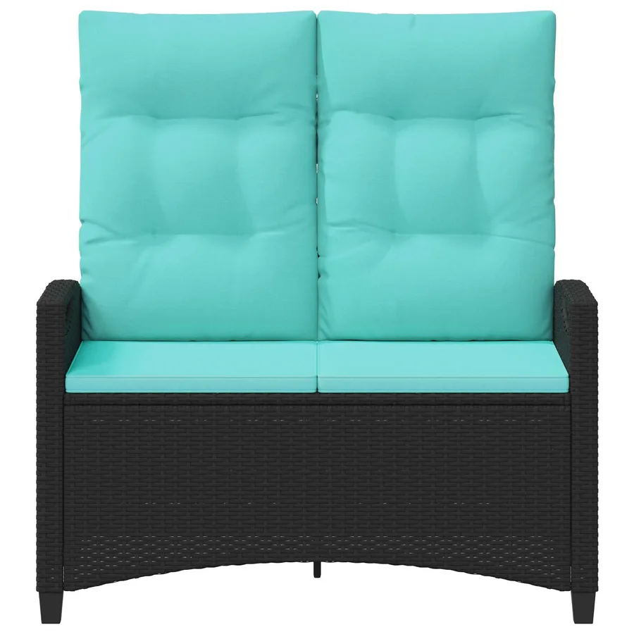 Banc de jardin avec oreiller 105 x 60 x 112 cm acier - 4