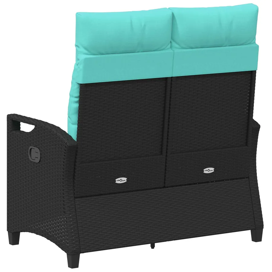 Banc de jardin avec oreiller 105 x 60 x 112 cm acier - 6