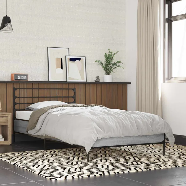 Cadre de lit Sonoma gris 80 x 200 cm Bois d'ingénierie