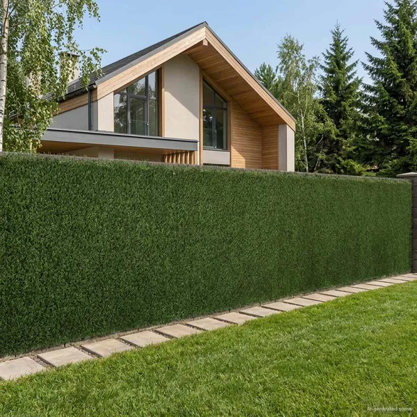 Clôture Artificielle Vert clair 1,5 x 4 m PVC et Acier