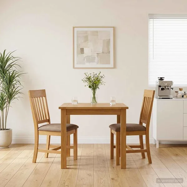 Chaise de salle à manger 2 pcs Bois de chêne massif Gris