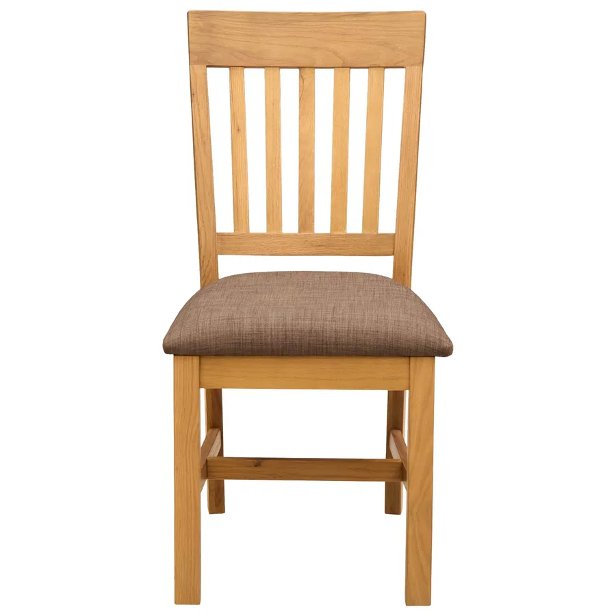 Chaise de salle à manger 2 pcs Bois de chêne massif Gris - 3