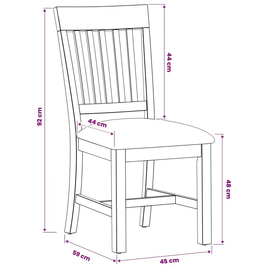 Chaise de salle à manger 2 pcs Bois de chêne massif Gris - 8