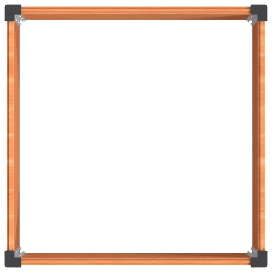 Jardinière surélevée Marron 100 x 100 x 54 cm - 5