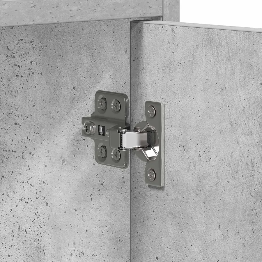 Meuble TV 130 x 33 x 47 cm Gris béton Bois d'ingénierie - 9
