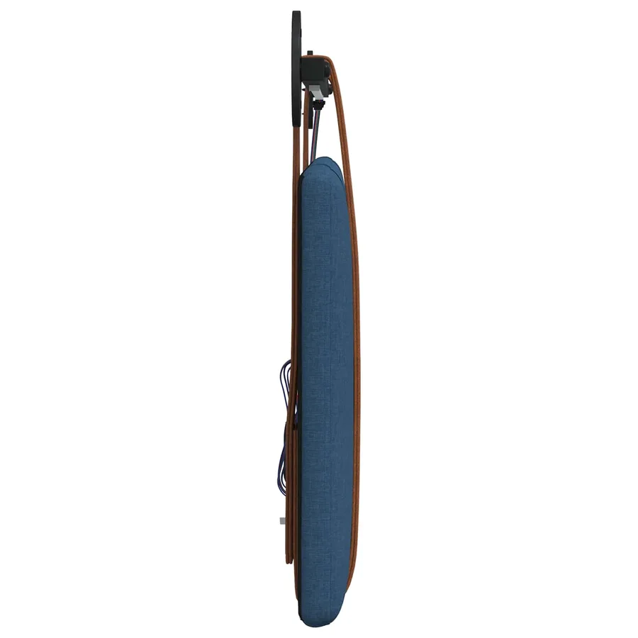 Tête de lit suspendue Avec lumière LED Bleu PU antique - 7