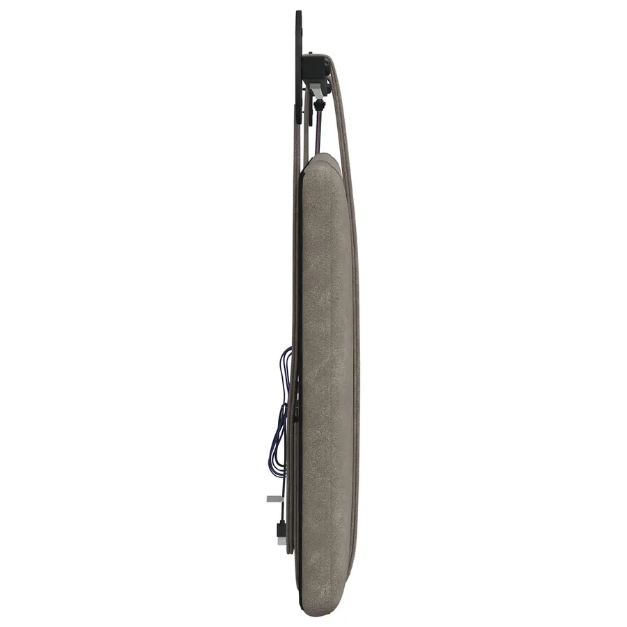 Tête de lit suspendue Avec lumière LED Gris PU antique - 7