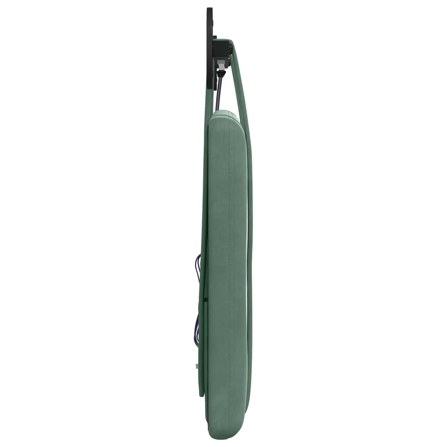 Tête de lit suspendue Avec lumière LED Vert Mer Velours - 7