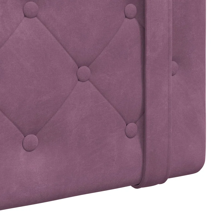 Tête de lit suspendue Avec lumière LED Pourpre Velours - 9