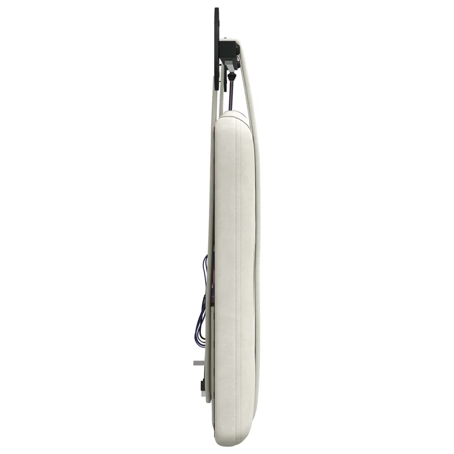 Tête de lit suspendue Avec lumière LED Crème Velours - 7