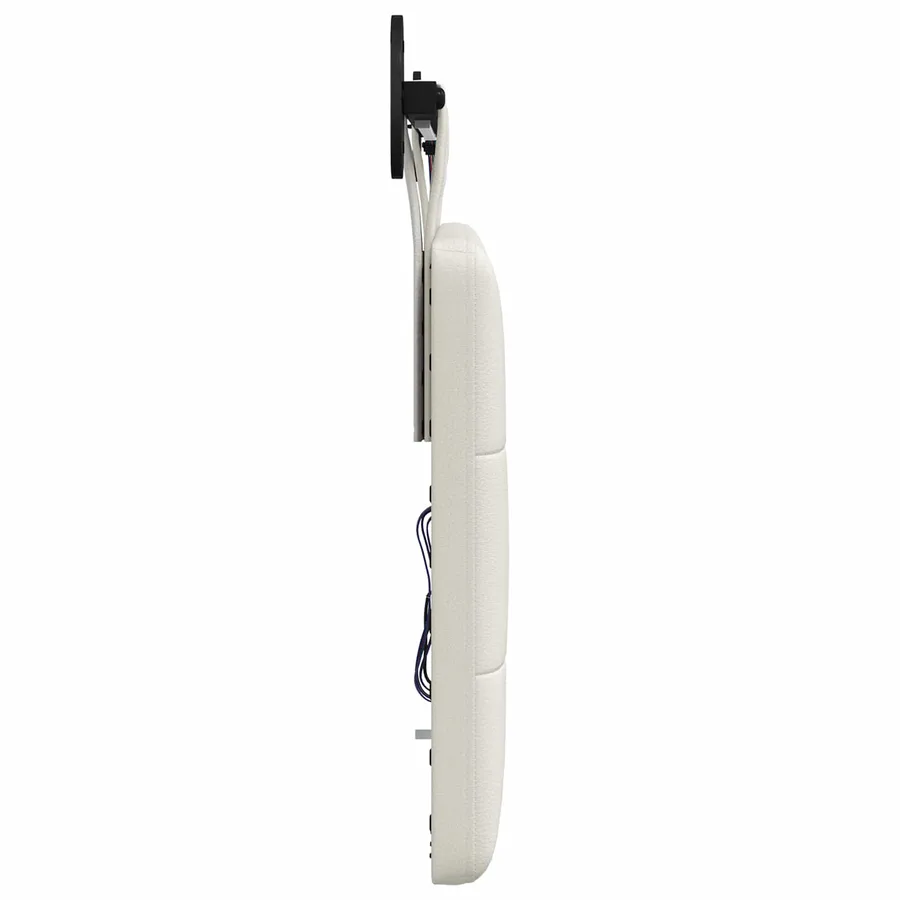Tête de lit suspendue Avec lumière LED Blanc Simili cuir - 7