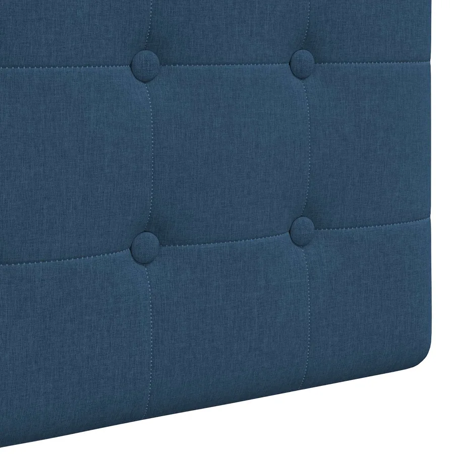 Tête de lit suspendue Avec lumière LED Bleu Tissu - 9