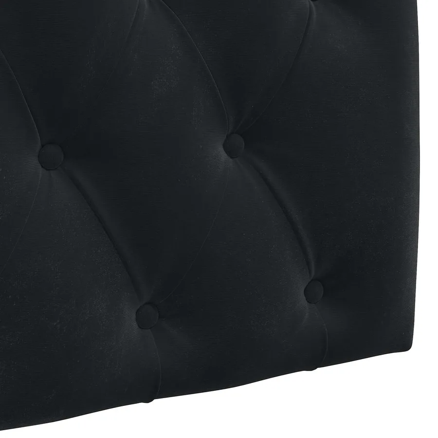 Tête de lit suspendue Avec lumière LED Noir Velours - 9