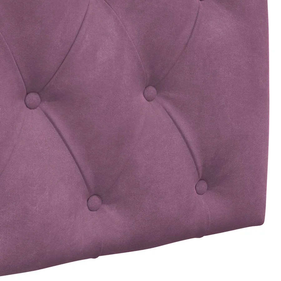 Tête de lit suspendue Avec lumière LED Pourpre Velours - 9