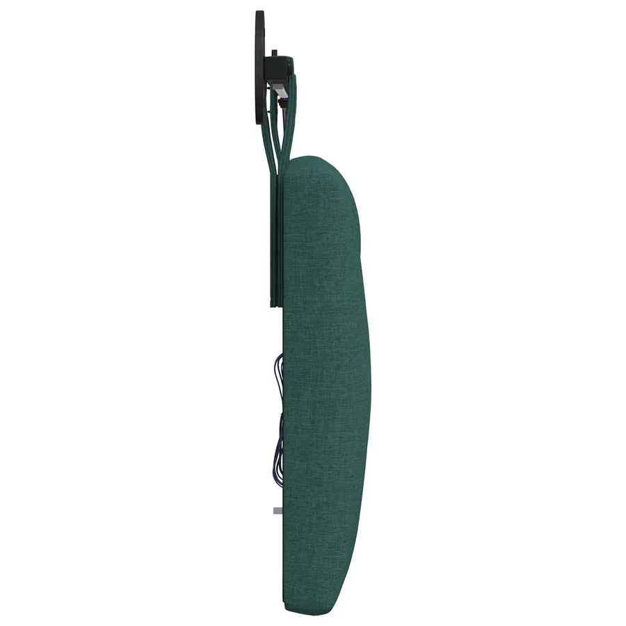 Tête de lit suspendue Avec lumière LED Vert foncé Tissu - 7