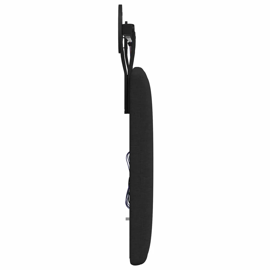 Tête de lit suspendue Avec lumière LED Noir Tissu - 7