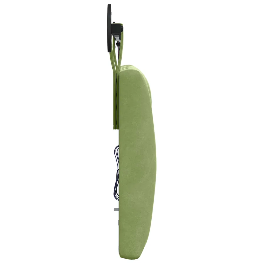Tête de lit suspendue Avec lumière LED Vert clair Velours - 7