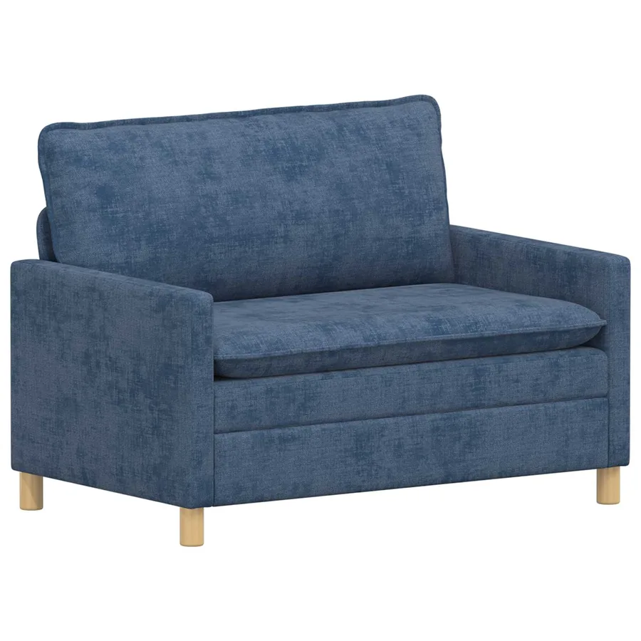 Canapé Bleu 126 x 81 x 87,5 cm Polyester - 2